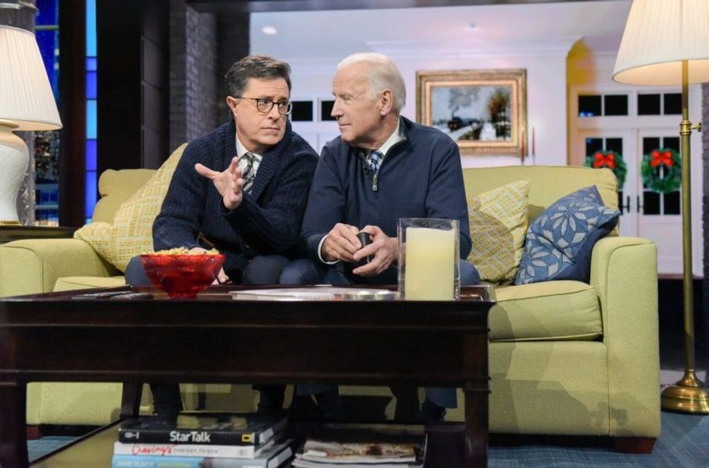 The Late Show Welcomes Back Joe Biden Globaltv 