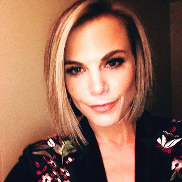 Gina Tognoni shows off her hair cut for Phyllis on The Young and the Restless